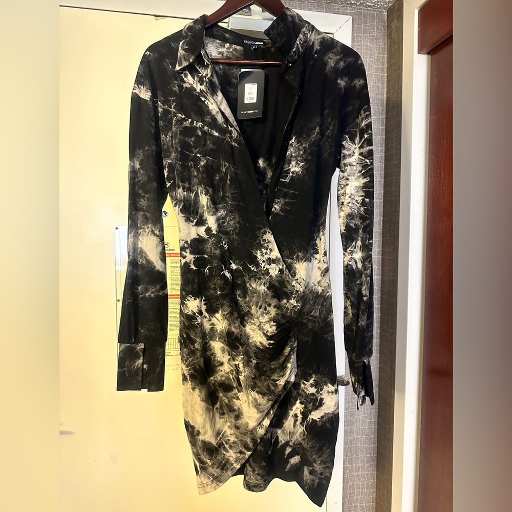 Tie dye mini dress